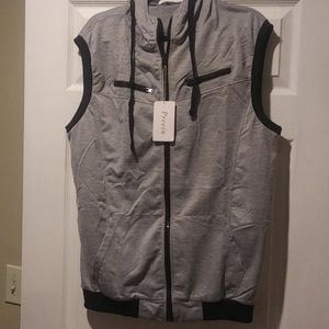 Men's casual hooded vest